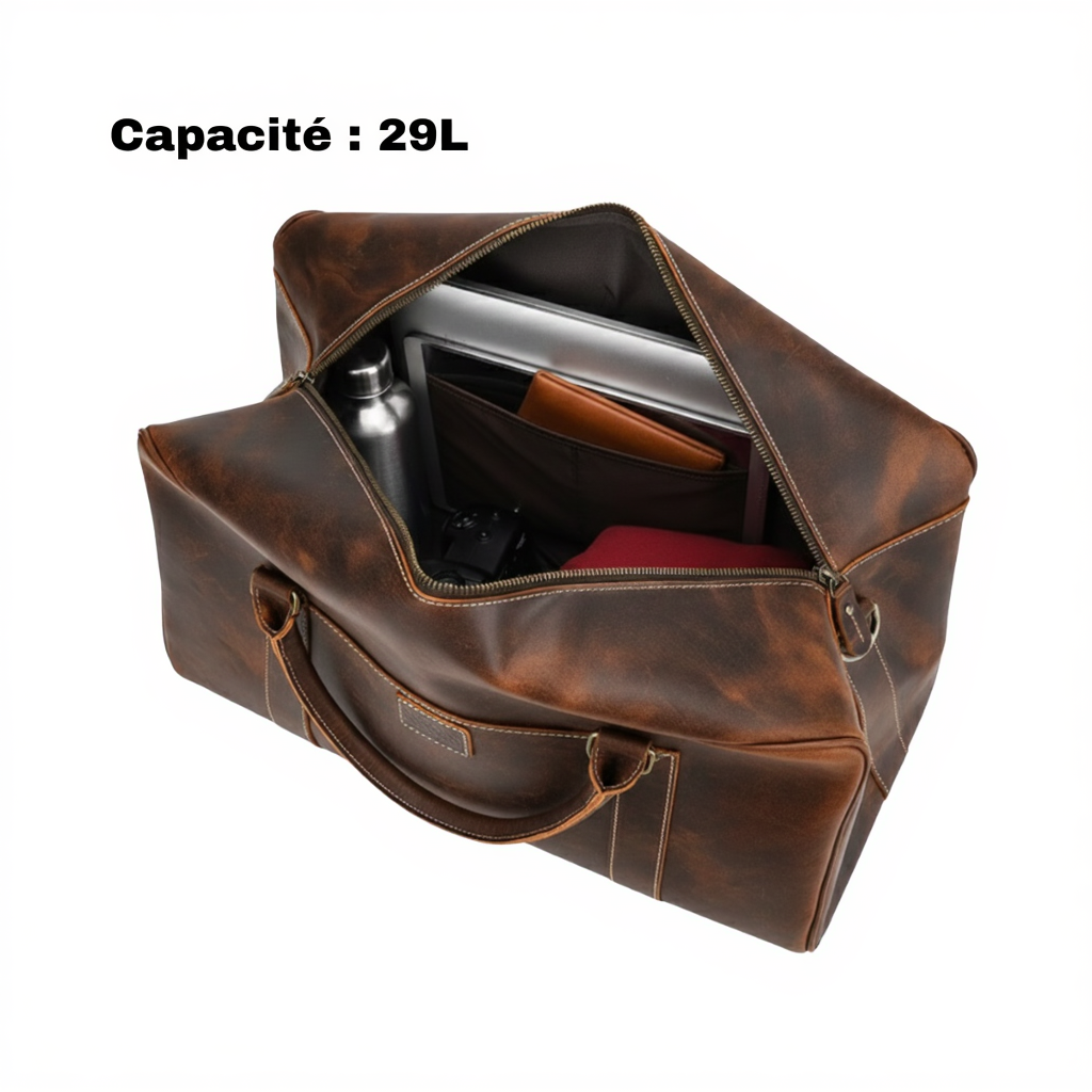sac-de-voyage-cabine-femme-en-cuir-29l-avec-porte-ordi-marron-fonce-volume