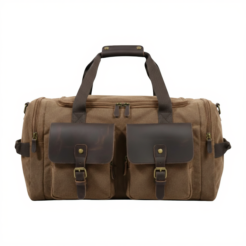 sac-de-voyage-cabine-homme-en-toile-et-cuir-36l-avec-ordi-marron