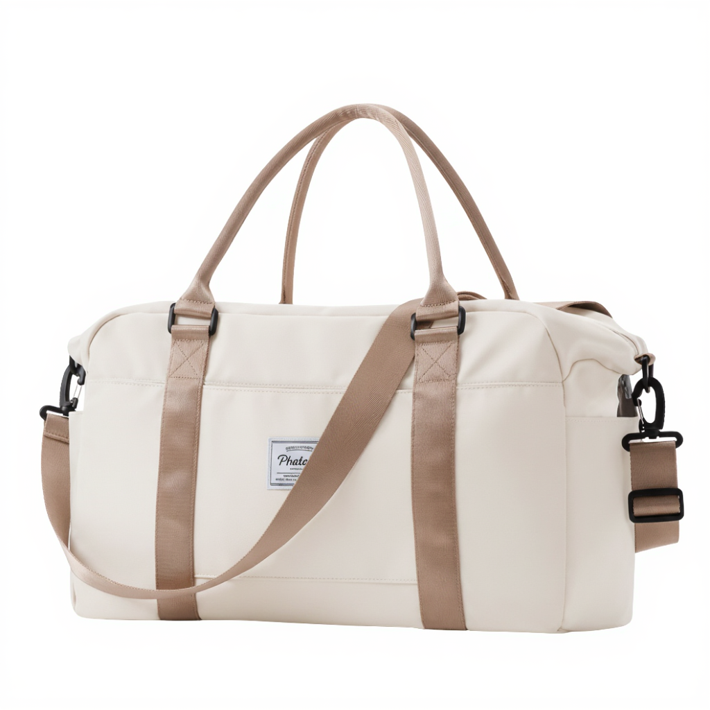 sac-de-voyage-cabine-homme-femme-en-nylon-30l-deperlant-blanc-marron