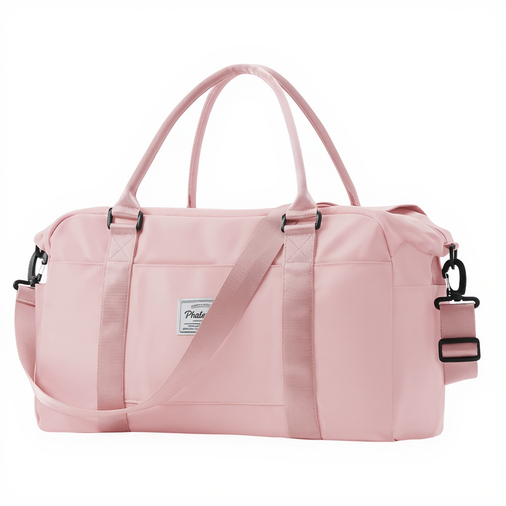 sac-de-voyage-cabine-homme-femme-en-nylon-30l-deperlant-rose-clair