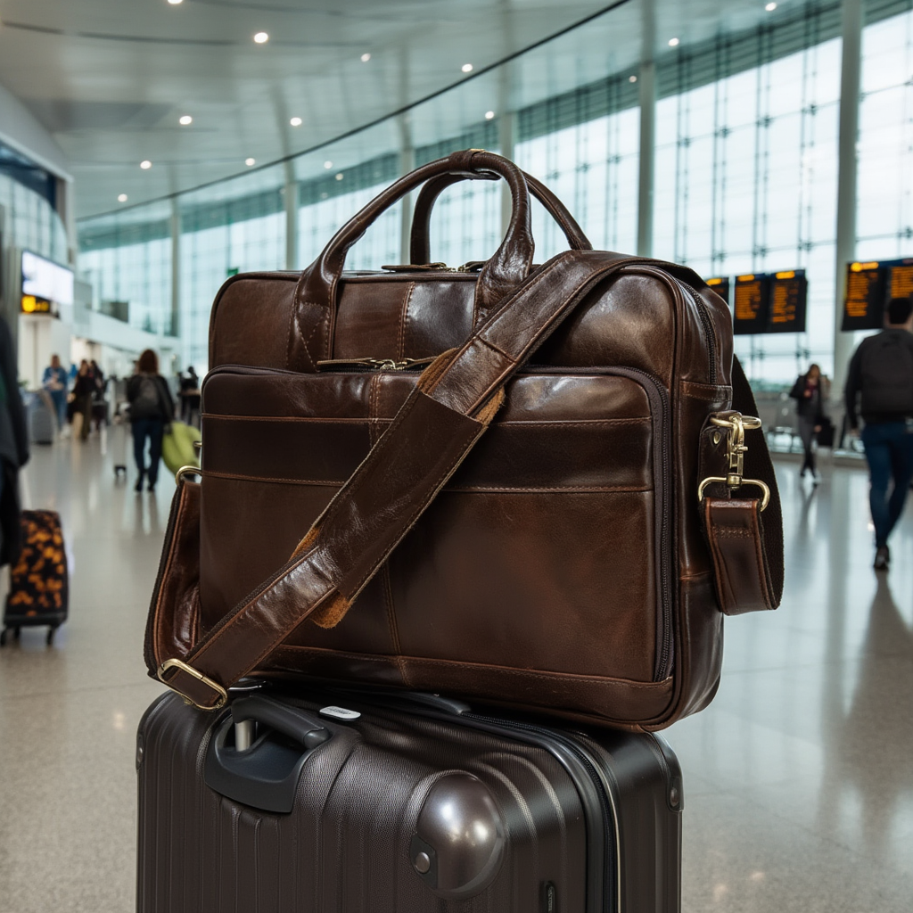 Sac de Voyage Femme en Cuir - Porte-documents Ordinateur