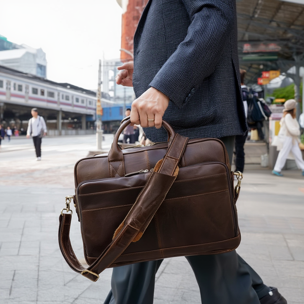 Sac de Voyage Femme en Cuir - Porte-documents Ordinateur
