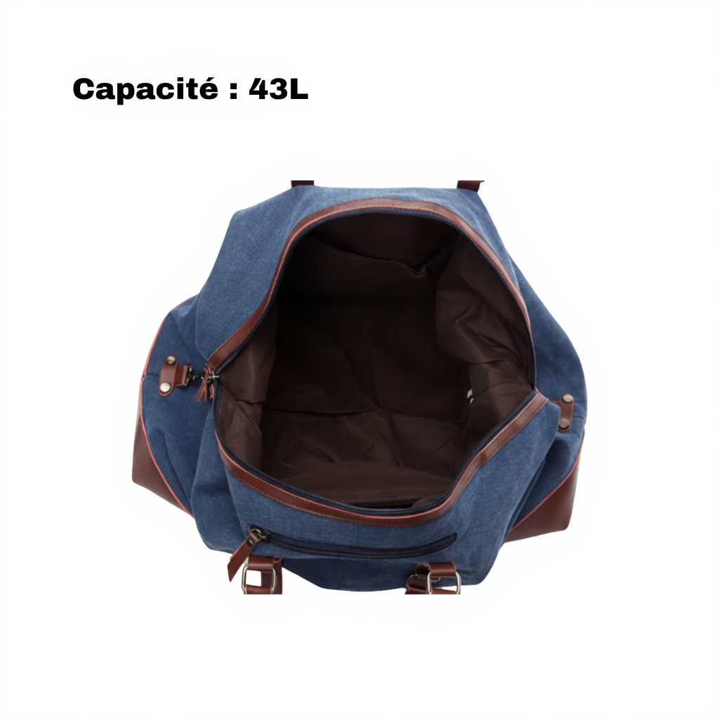 sac-de-voyage-femme-en-toile-43l-format-cabine-54cm-bleu-fonce-volume