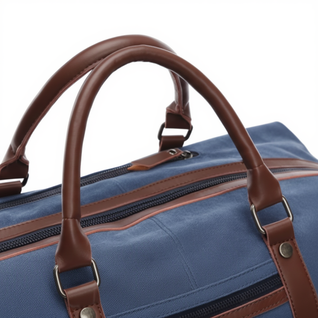 sac-de-voyage-femme-en-toile-43l-format-cabine-54cm-bleu-fonce-zoom-bandouliere