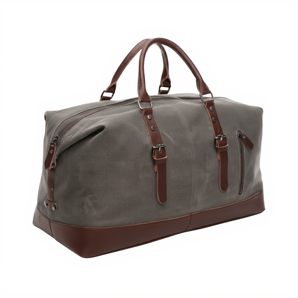sac-de-voyage-femme-en-toile-43l-format-cabine-54cm-gris-clair