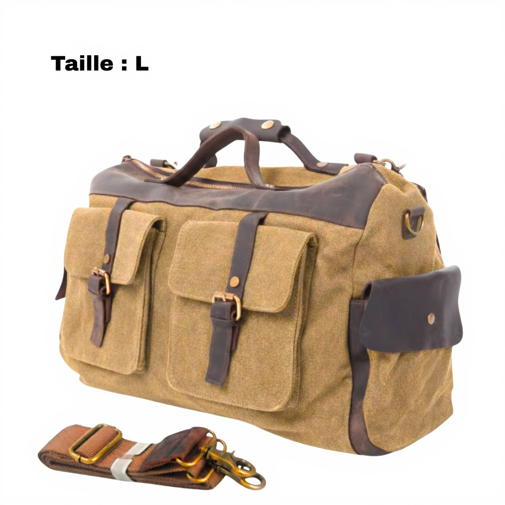 sac-de-voyage-homme-en-toile-et-cuir-bagage-cabine-chic-marron-taille-L
