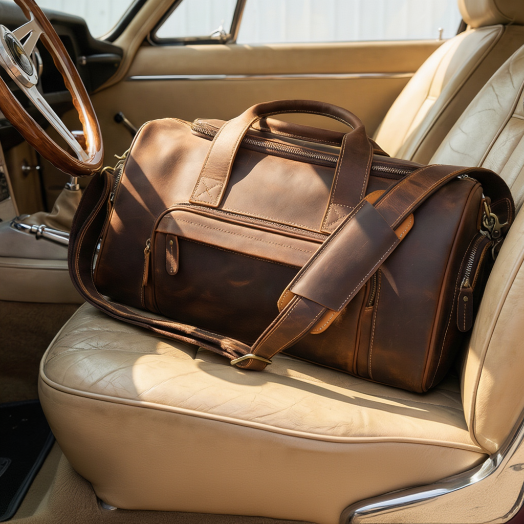 Sac de Voyage Cabine Cuir Homme & Femme - 19L Compact