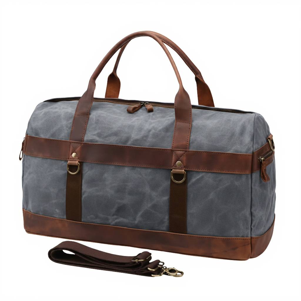 sac-de-voyage-homme-toile-ciree-cuir-43l-style-vintage-bleu