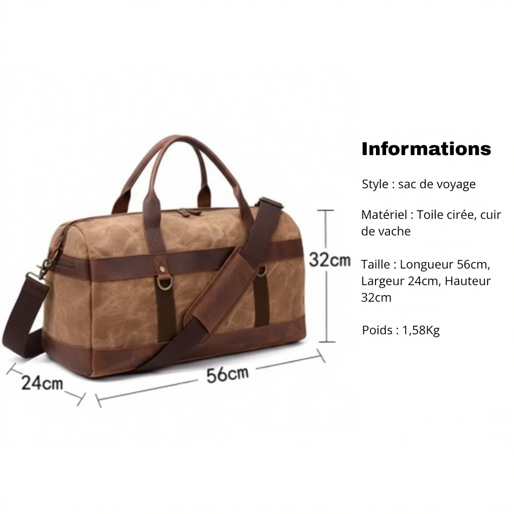 sac-de-voyage-homme-toile-ciree-cuir-43l-style-vintage-marron-dimensions