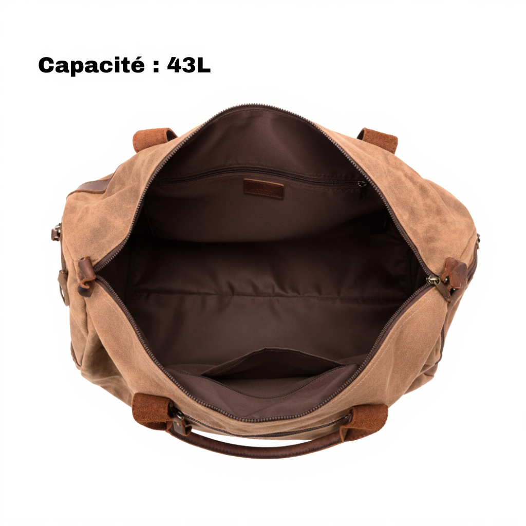 sac-de-voyage-homme-toile-ciree-cuir-43l-style-vintage-marron-volume