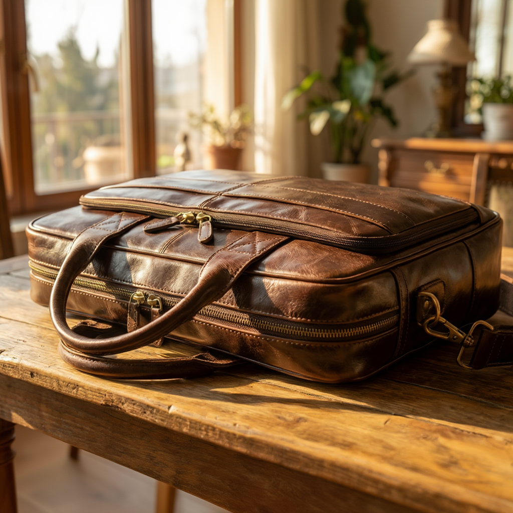 Sac de Voyage Femme en Cuir - Porte-documents Ordinateur
