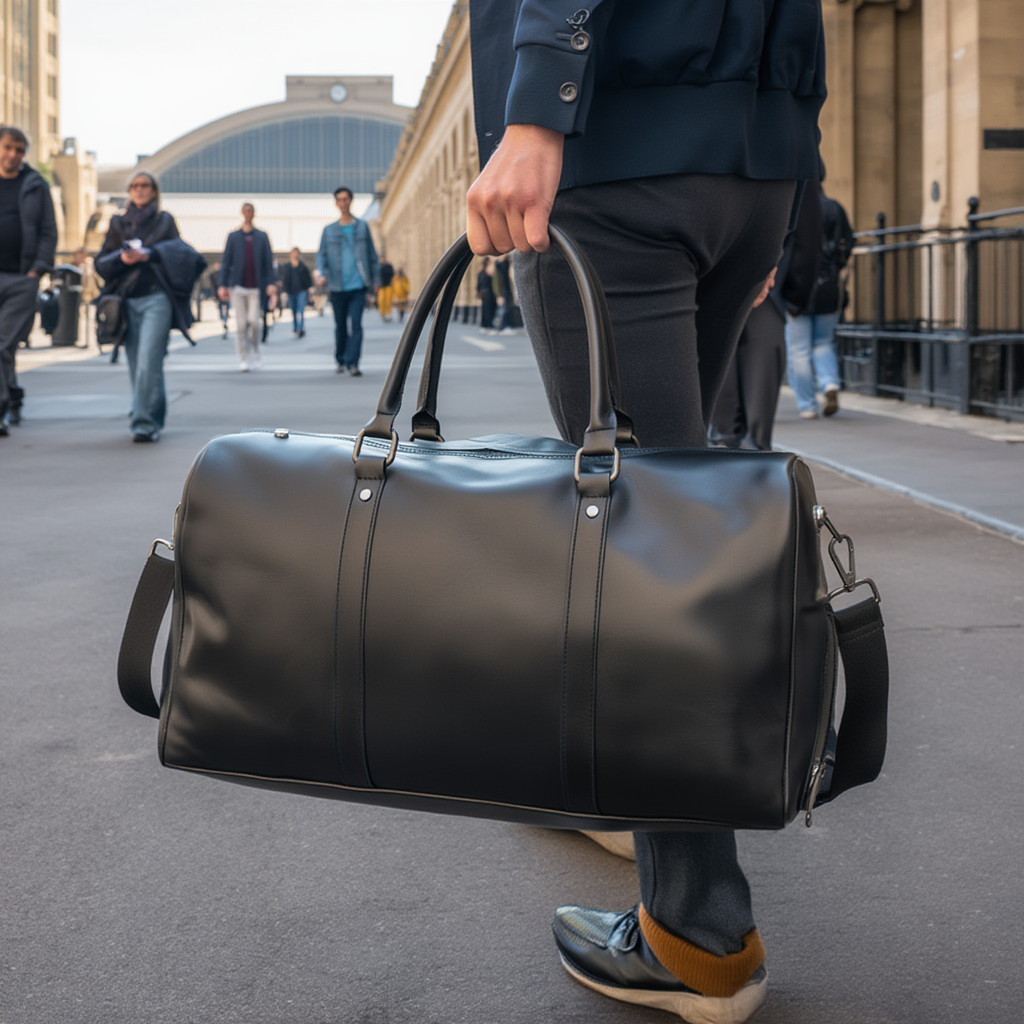 Sac de Voyage Vintage 48h - Étanche & Compartiment Chaussures