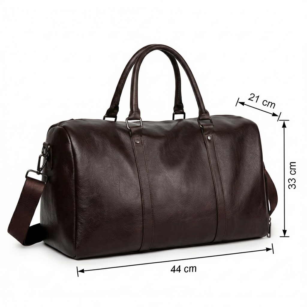 Sac de Voyage Vintage 48h - Étanche & Compartiment Chaussures