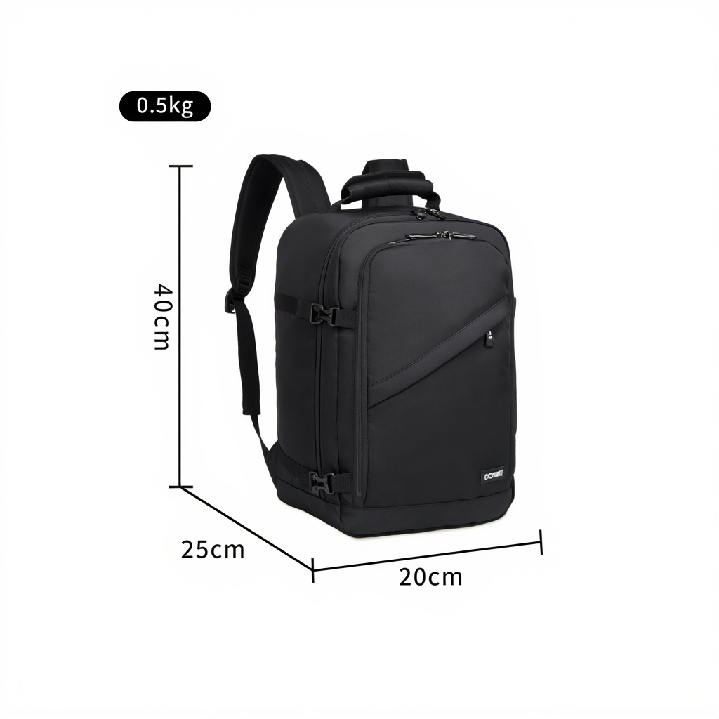 Sac à Dos Cabine 40x20x25 - Ouverture Valise & Léger