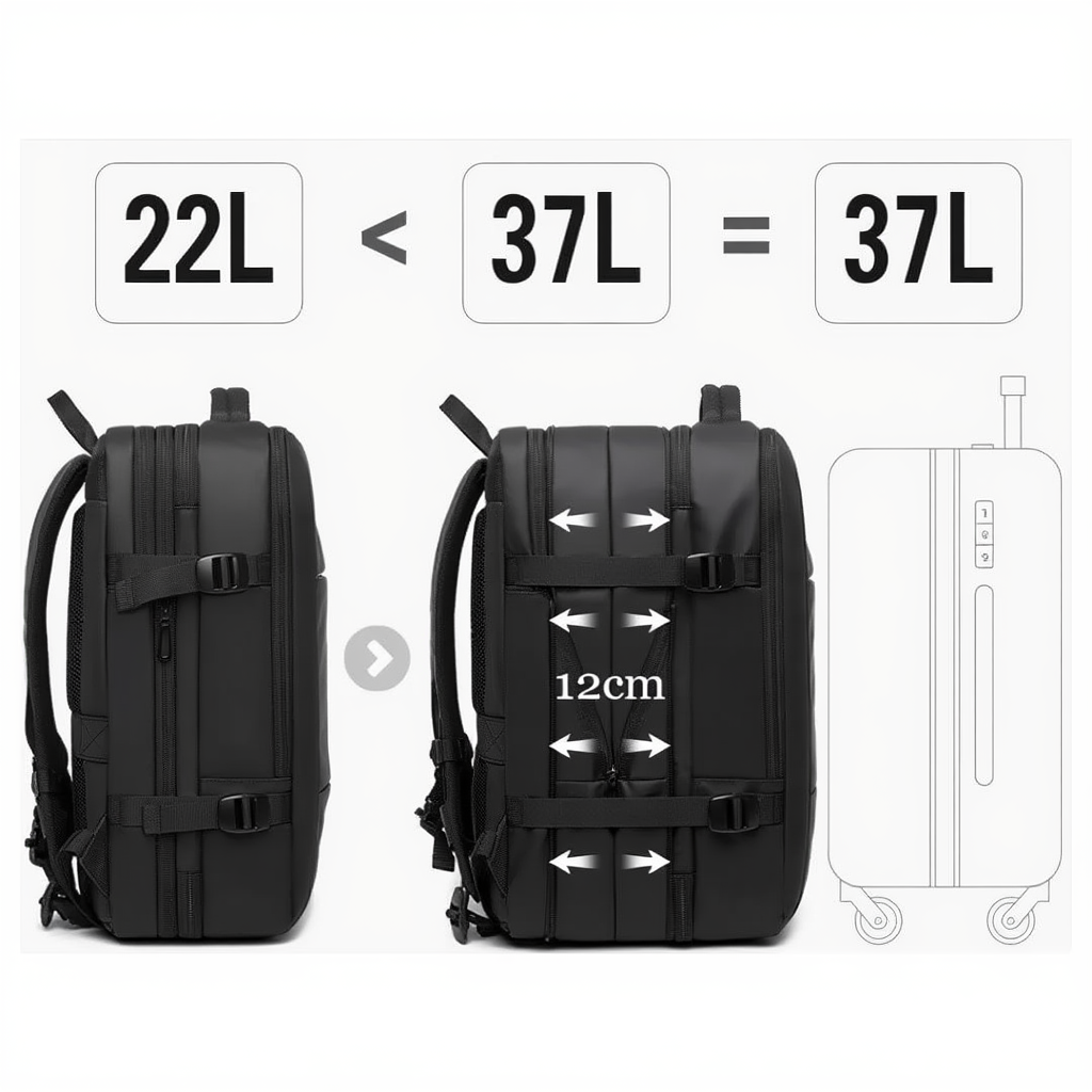 Sac à Dos Voyage Business Luggos - Imperméable & Compartiment PC