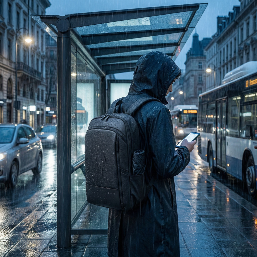 Sac à Dos Voyage imperméable - Housse de Pluie & Compartiment PC