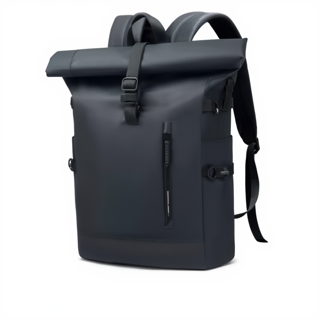 Sac à Dos Voyage Roll Top Extensible - Imperméable & Port USB