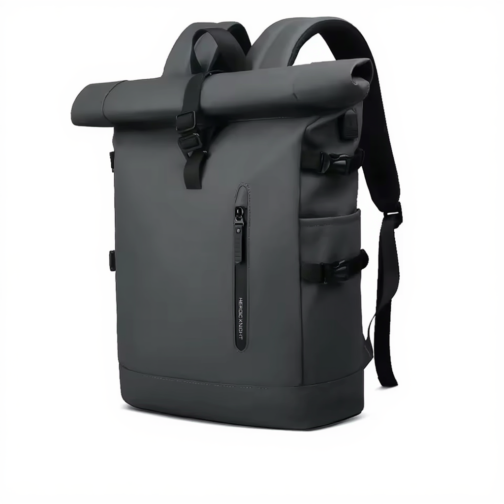 Sac à Dos Voyage Roll Top Extensible - Imperméable & Port USB